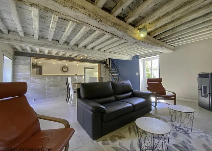 Charmante Maison Ancienne Au Coeur Du Village Avec Jardin Et Terrasse - Fr-1-497-219 Rouperroux